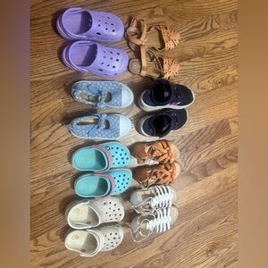 Girls Toddler Size 8 Multi-Color Shoe Collection